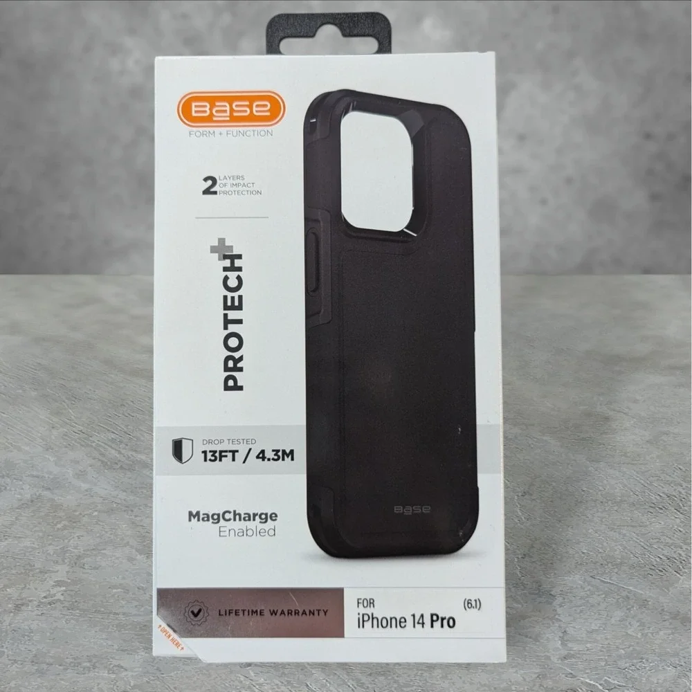 A9. Base ProTech+ MagCharge Case for Apple iPhone 14 Pro - Black